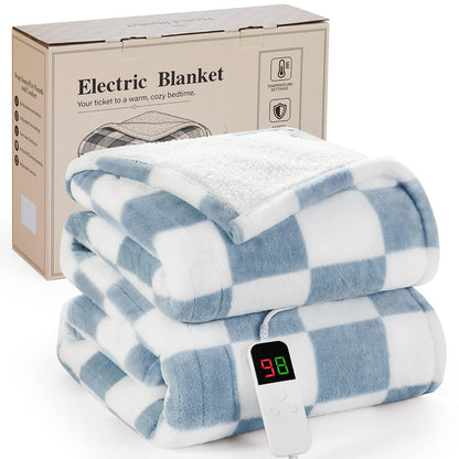 Pink Heated Blanket Electric Throw 50"X60", Heating Blanket Throw