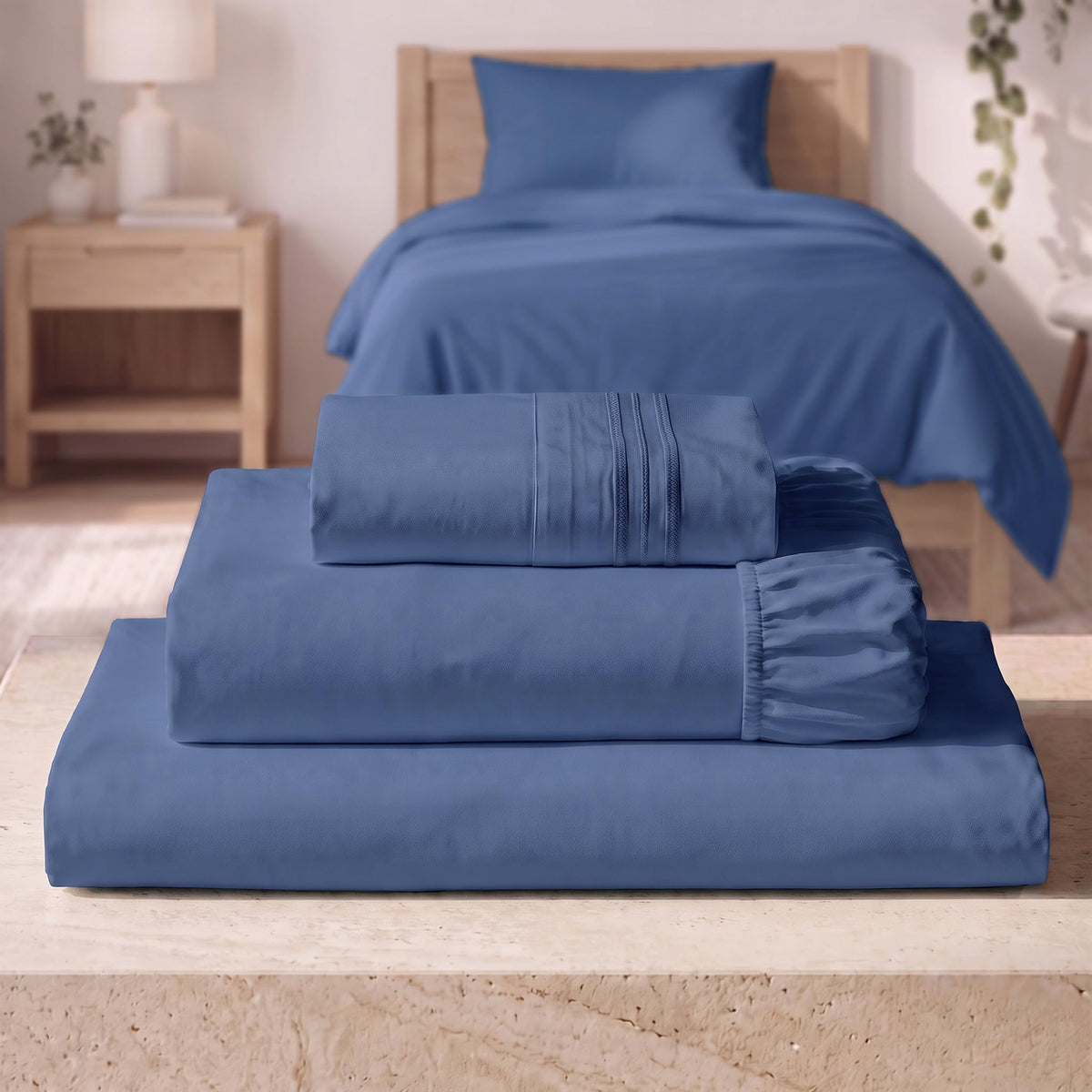 Mellanni Iconic 4-Piece, Ultra Soft Sheet Set (Queen, White)
