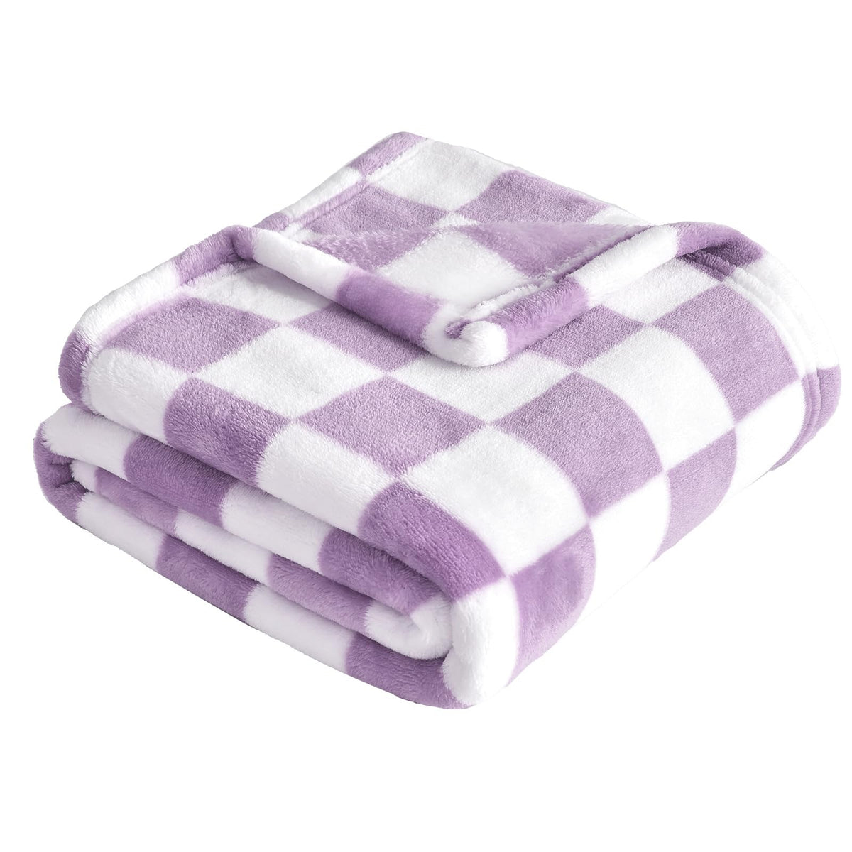Yurhap Checkered Baby Blanket Fleece Baby Blankets for Boys, Ultra Soft Cozy Fluffy Infant Toddler Newborn Receiving Blankets for Crib Stroller, 30''x40'', Blue