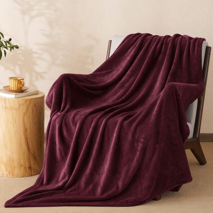 PHF Fleece Blanket King Size 108x90-300GSM Lightweight Airy Warmth, Khaki