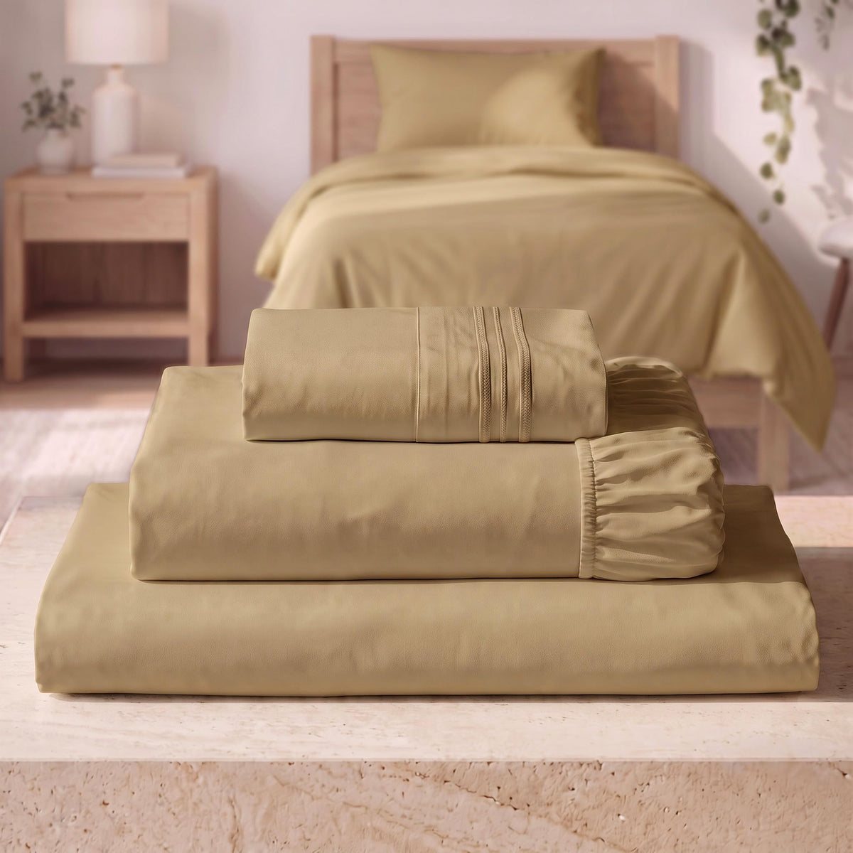 Mellanni Iconic 4-Piece, Ultra Soft Sheet Set (Queen, White)