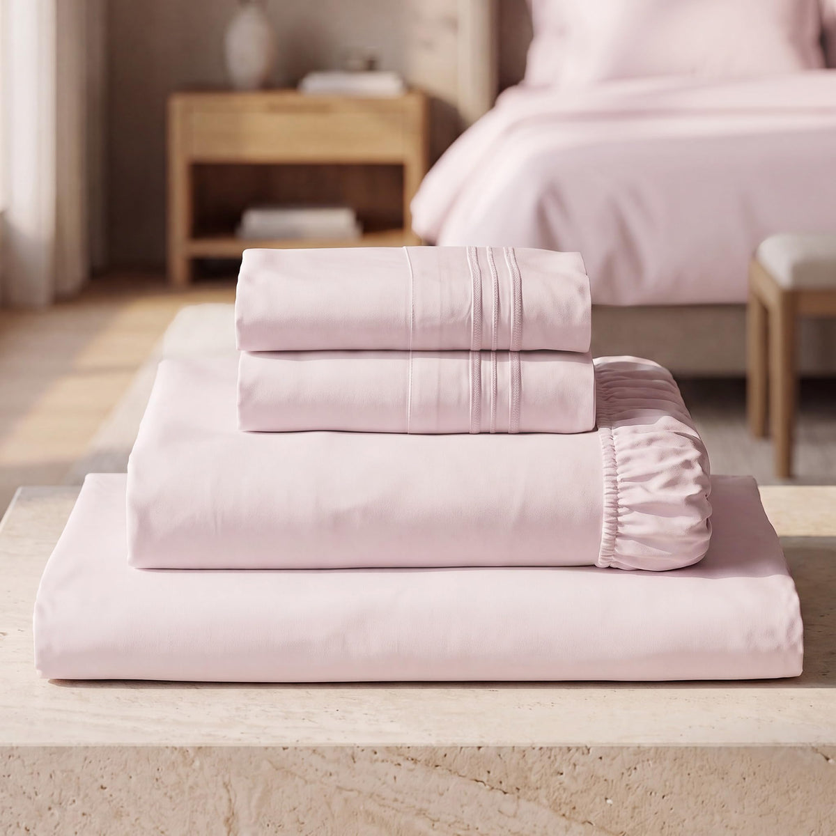 Mellanni Iconic 4-Piece, Ultra Soft Sheet Set (Queen, White)