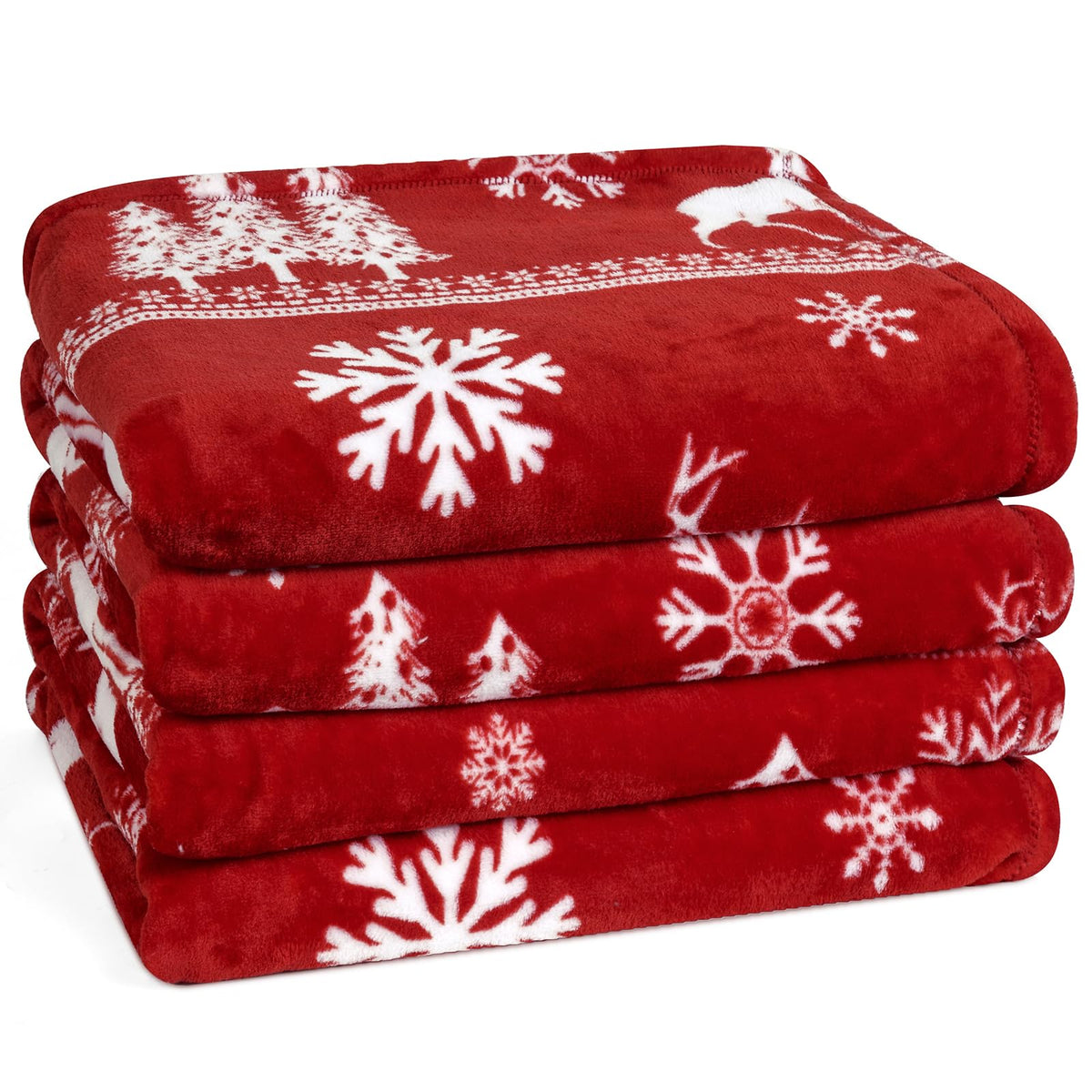 PHF Fleece Blanket King Size 108x90-300GSM Lightweight Airy Warmth, Khaki