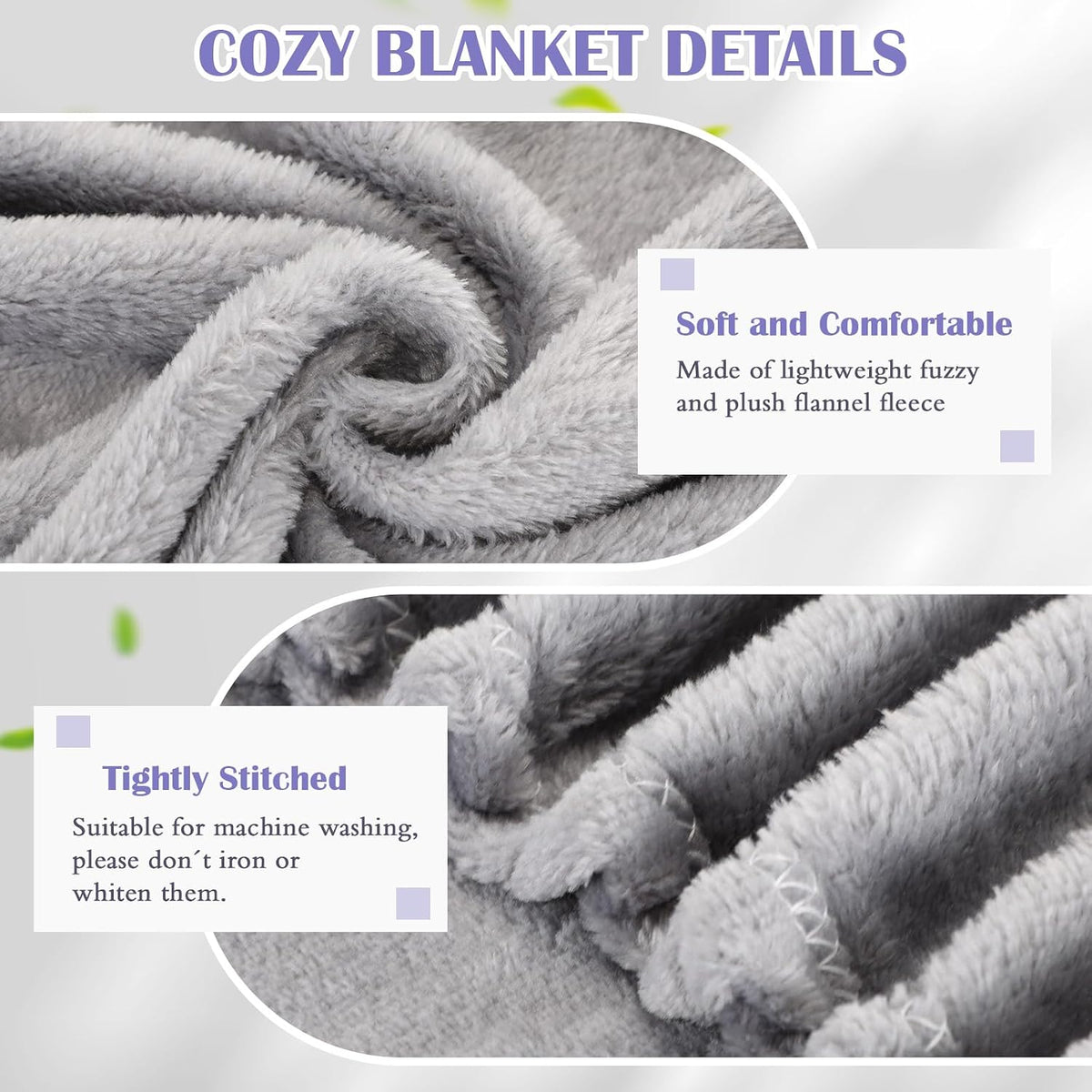 Breling 10 Pcs Cot Blanket Toddler Daycare Nap Blanket for Kids 39 x 47 Inch Fleece Baby Warm Fluffy Cozy Rest Time Supplies for Classroom, Preschool, Daycare or Nursery(Dark Gray)