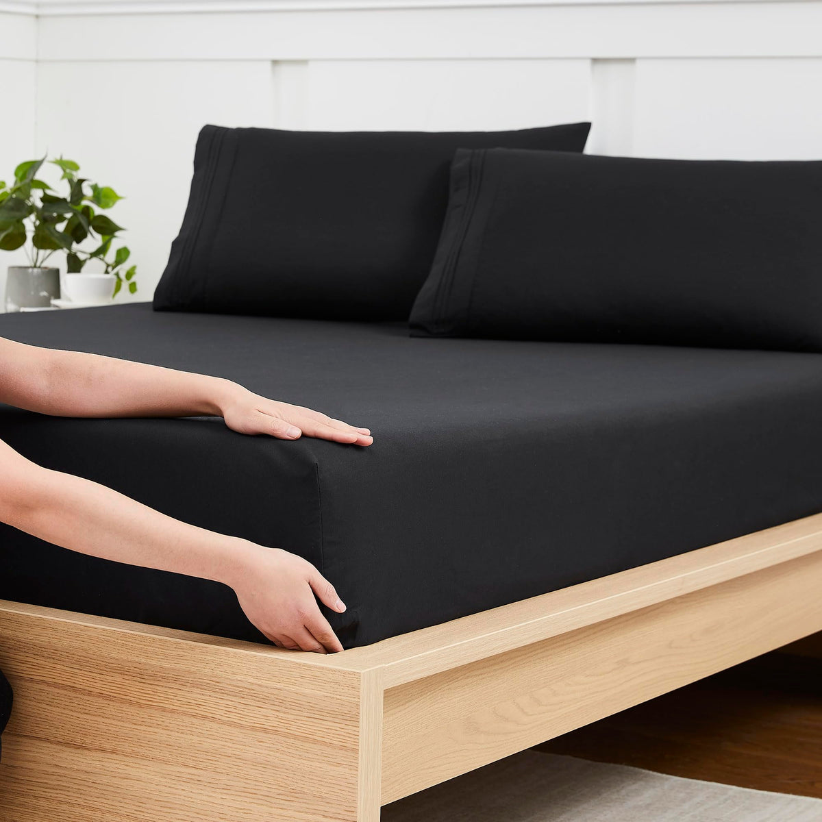 King Size Flat Sheet Only - Ultra Soft & Breathable Brushed Microfiber Top Sheet Only for King Size Beds, Denim Blue