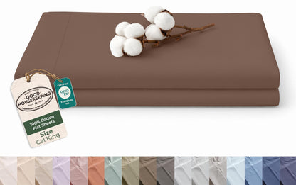 Royale Linens 100% Organic Cotton Full Size Flat Sheet Only - Percale Top Sheets - Full Flat Sheet Sold Separately - Lightweight & Super Soft 100% Cotton White Bed Sheets Only (81" x 96", White)