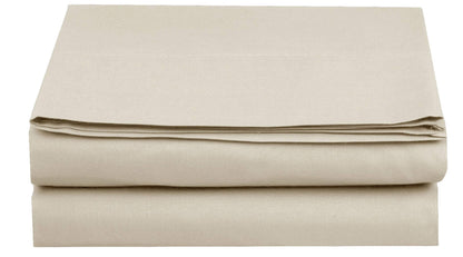 Elegant Comfort Premium Hotel Quality 1-Piece Flat Sheet, Luxury and Softest 1500 Premium Hotel Quality Microfiber Bedding Flat Sheet, Wrinkle-Free, Stain-Resistant, California King, Cream