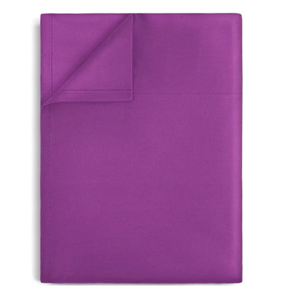 Lirex Twin Flat Sheet, Top Sheet for Bed - 1800 Microfiber, Soft & Breathable, Hotel Quality Flat Sheet, Black
