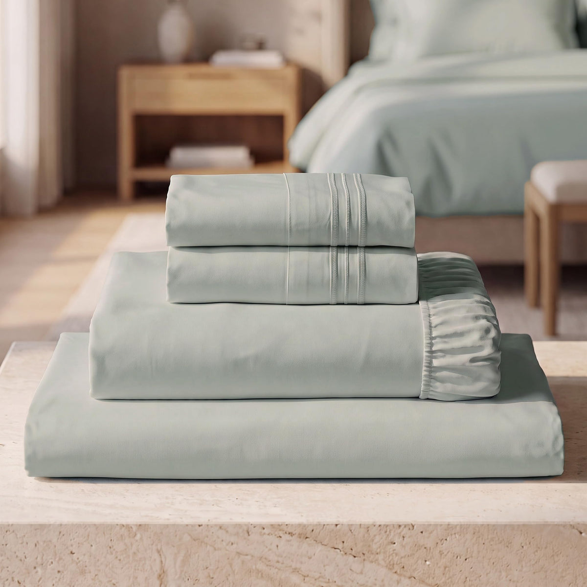 Mellanni Iconic 4-Piece, Ultra Soft Sheet Set (Queen, White)