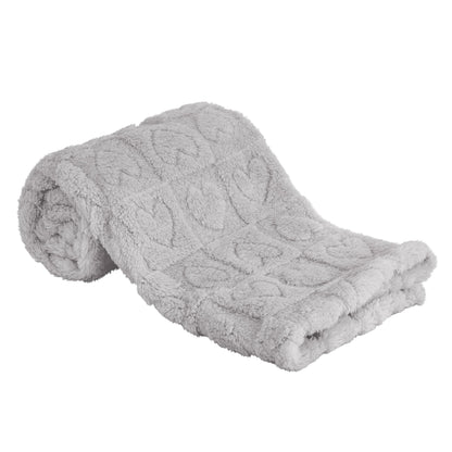 Yurhap Heart Baby Blanket, Love Plush Fleece Baby Blankets for Girls Boys