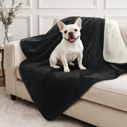 LOOBANI Waterproof Blanket for Bed, Soft Flannel Twin Bed Blanket 60" x 80"