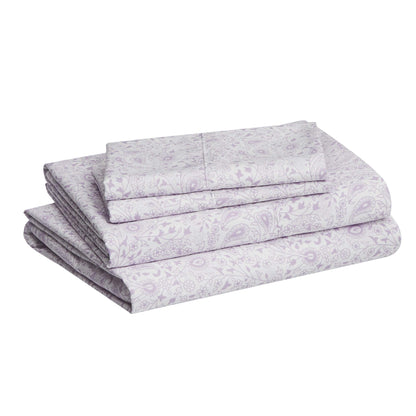 Amazon Basics Lightweight Breathable Wrinkle-Free Brushed Microfiber 3-Piece Bed Sheet Set with 14-Inch Deep Pockets, Twin, Bright White, Solid