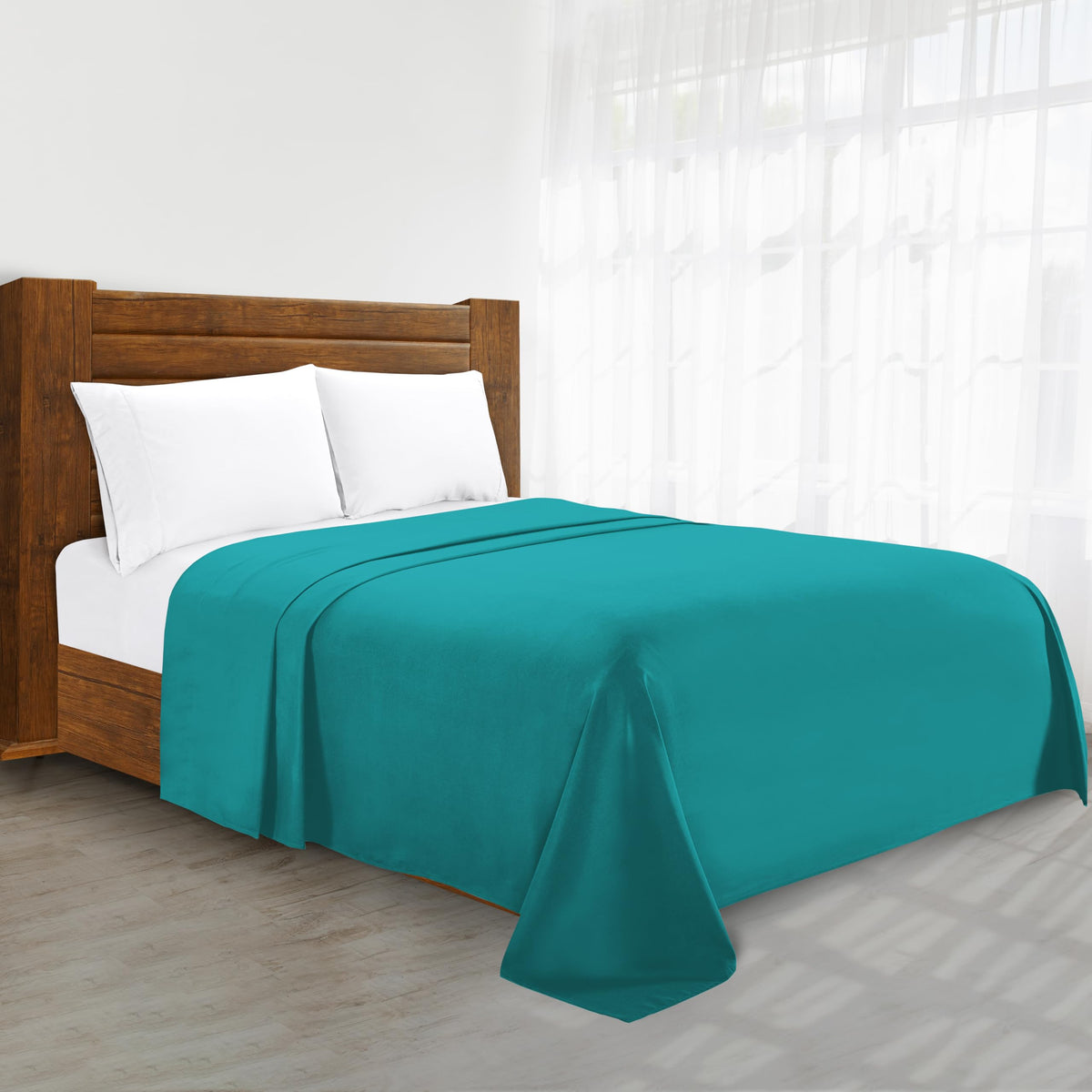 Luxury Flat Sheet on Amazon Elegant Comfort Wrinkle-Free 1500 Premier Hotel Quality 1-Piece Flat Sheet, Queen Size, White