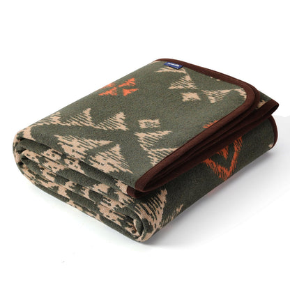 ACUSHLA Merino Wool Camping Blanket Warm Outdoor Travel Throw,Morocco Grey