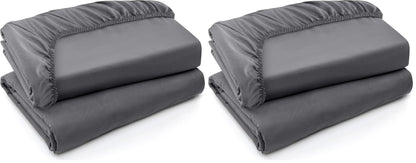 Pack of 6 Twin Fitted Sheet, Fits Up to 15 Inch Deep Pocket, White