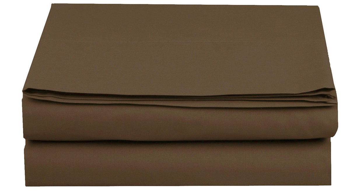 Elegant Comfort Premium Hotel Quality 1-Piece Flat Sheet, Luxury and Softest 1500 Premium Hotel Quality Microfiber Bedding Flat Sheet, Wrinkle-Free, Stain-Resistant, California King, Cream