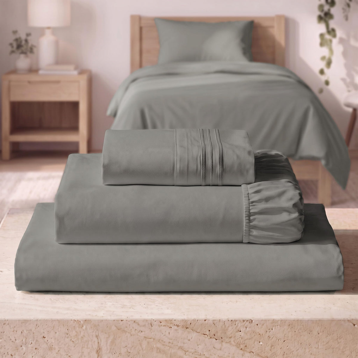Mellanni Iconic 4-Piece, Ultra Soft Sheet Set (Queen, White)