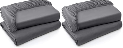 Pack of 6 Twin Fitted Sheet, Fits Up to 15 Inch Deep Pocket, White