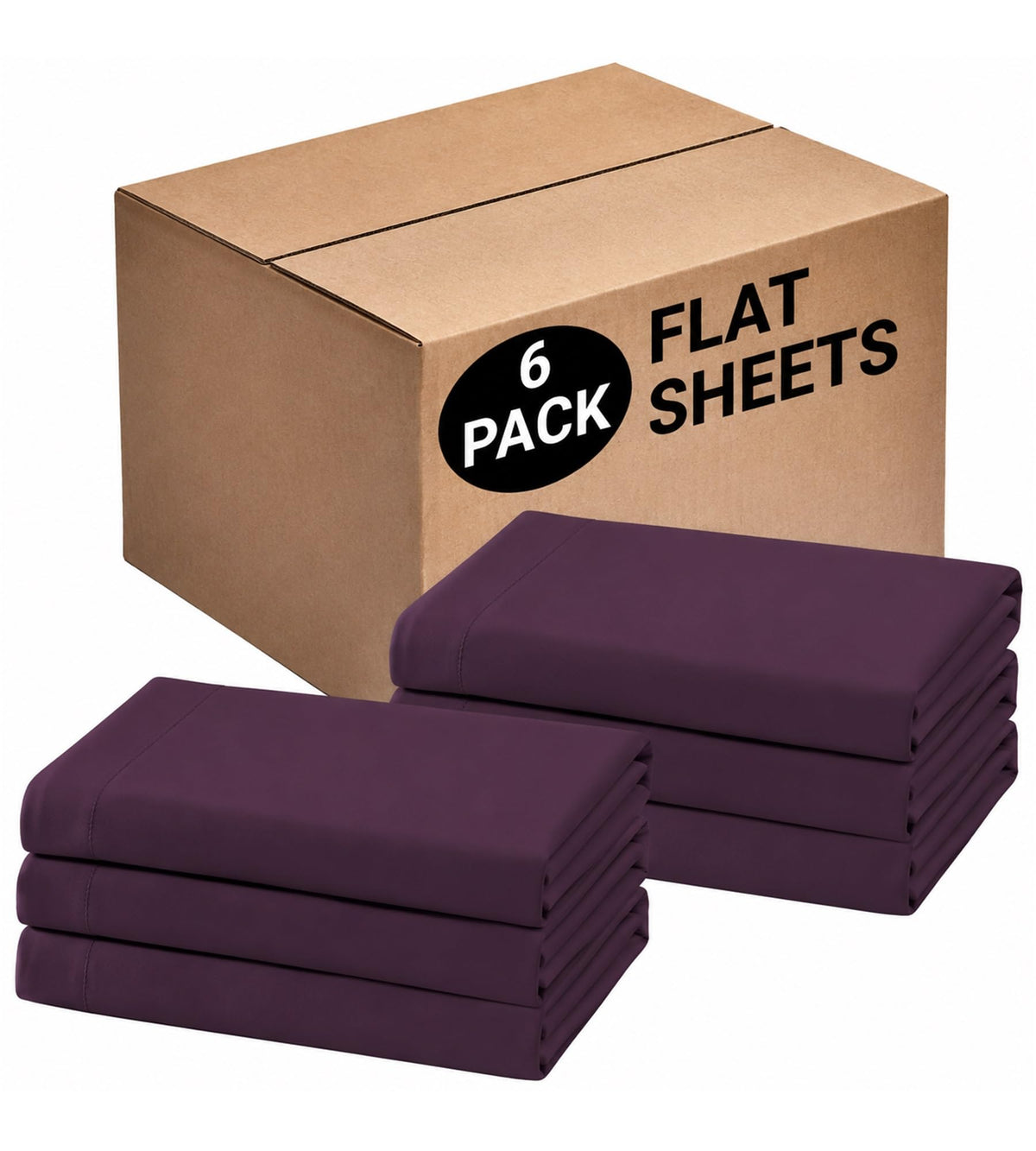 CULVE Twin Flat Sheet Only, 1 Pack White, Soft Brushed Microfiber, 66x96