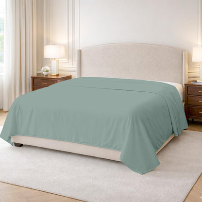 Kotton Culture 100% Egyptian Cotton 1 Pc Flat Sheet - 600 Thread Count, Soft and Crisp, Breathable, Top Sheet Only, Ultra Premium Sateen Weave Queen Bed Sheets, Cotton Flat Sheet (Chocolate)