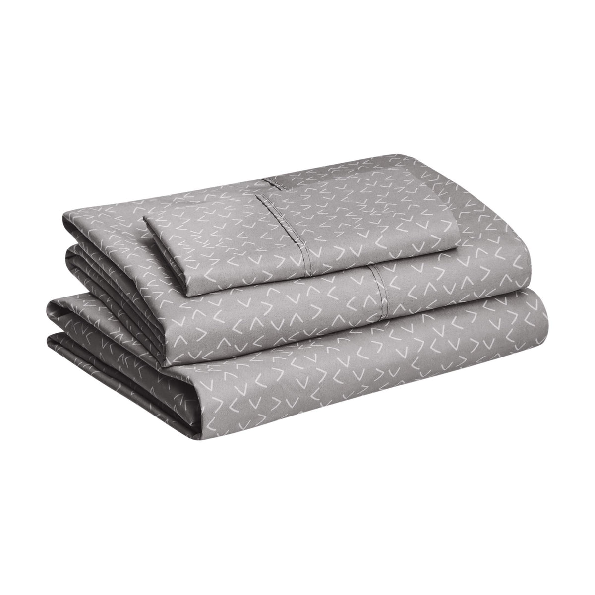 Amazon Basics Lightweight Breathable Wrinkle-Free Brushed Microfiber 3-Piece Bed Sheet Set with 14-Inch Deep Pockets, Twin, Bright White, Solid