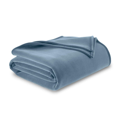 Vellux 1B07049 Original Insulating Core Hotel Style Solid blanket Machine Washable Soft Cozy Warm Pet Friendly Bed Sofa Blankets, Twin, Beige