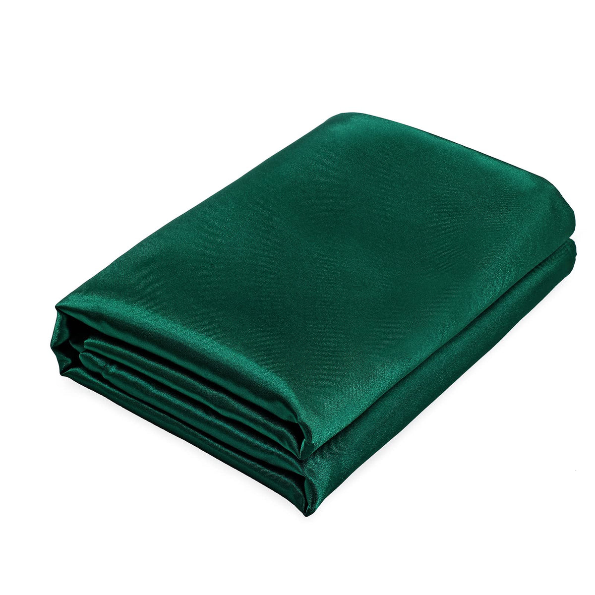 Homiest Black Satin Flat Sheet, Full Silky Bed Top Sheet Only