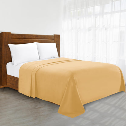 Luxury Flat Sheet on Amazon Elegant Comfort Wrinkle-Free 1500 Premier Hotel Quality 1-Piece Flat Sheet, Queen Size, White