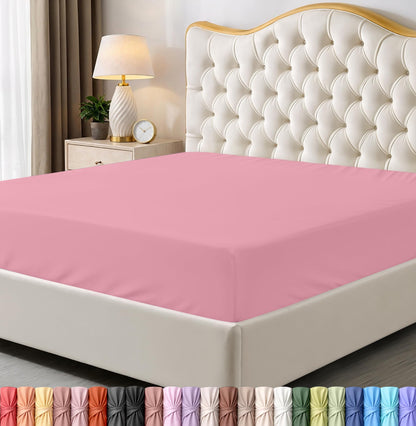 Pack of 6 Twin Fitted Sheet, Fits Up to 15 Inch Deep Pocket, White