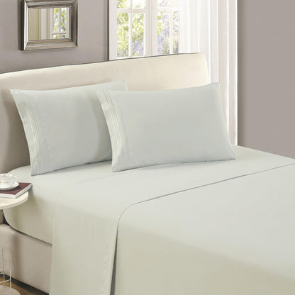 Mellanni King Size Flat Sheet - Iconic Collection Bedding
