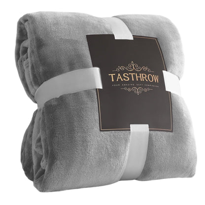 TASTHROW Large Flannel Fleece Throw Blanket, 50×70 Inch