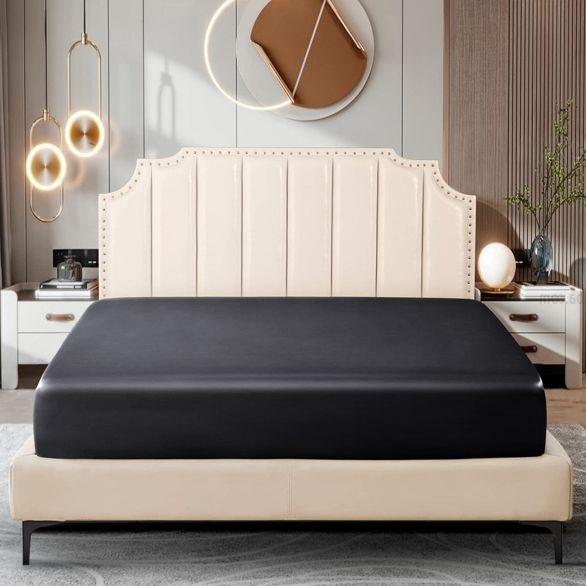 Ersmak Satin Flat Sheet Only, Single Flat Sheet Twin, Luxury & Ultra Soft Silky Bedding Top Sheet for Twin Mattress - Emerald Green