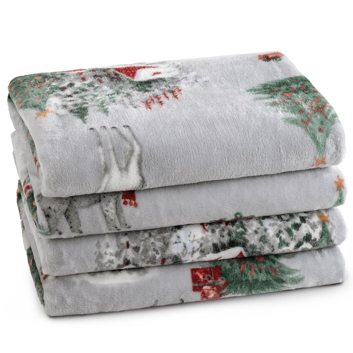 PHF Fleece Blanket King Size 108x90-300GSM Lightweight Airy Warmth, Khaki