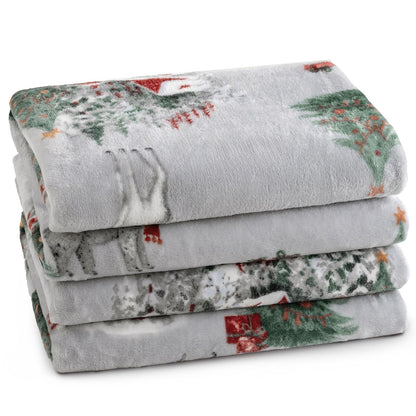 PHF Fleece Blanket King Size 108x90-300GSM Lightweight Airy Warmth, Khaki