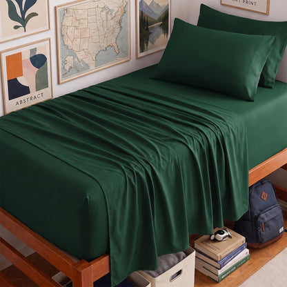 CozyLux King Size Sheets Set 6-Piece, 21-Inch Deep Pocket, Soft Feel