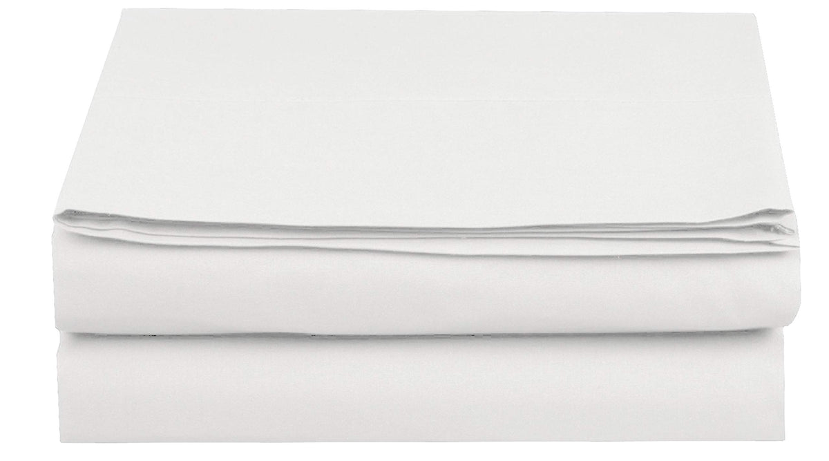Elegant Comfort Premium Hotel Quality 1-Piece Flat Sheet, Luxury and Softest 1500 Thread Count Egyptian Quality Bedding Flat Sheet, King, White