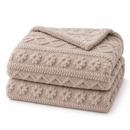 Rust Throw Blanket - Soft & Fluffy Fleece, Cute & Aesthetic, Perfect for Sofa, Couch, Chair, Bed, Living Room & Bedroom, All-Season Use, Plush & Cozy Decorative Blanket