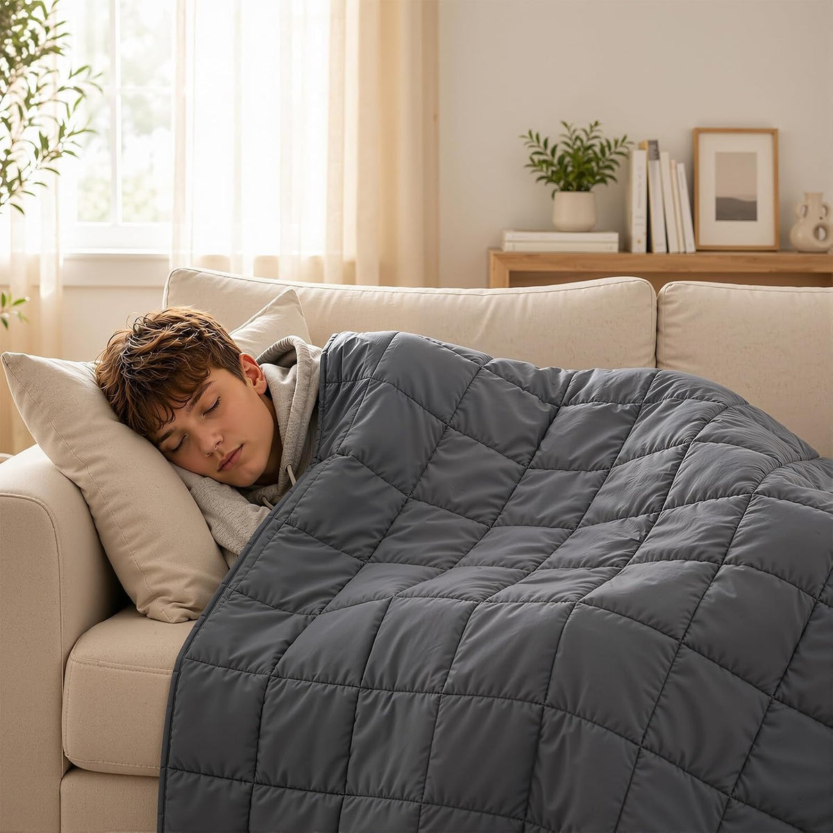 Smart Queen Weighted Blanket for Adults 60” x 80” with Box 20lbs