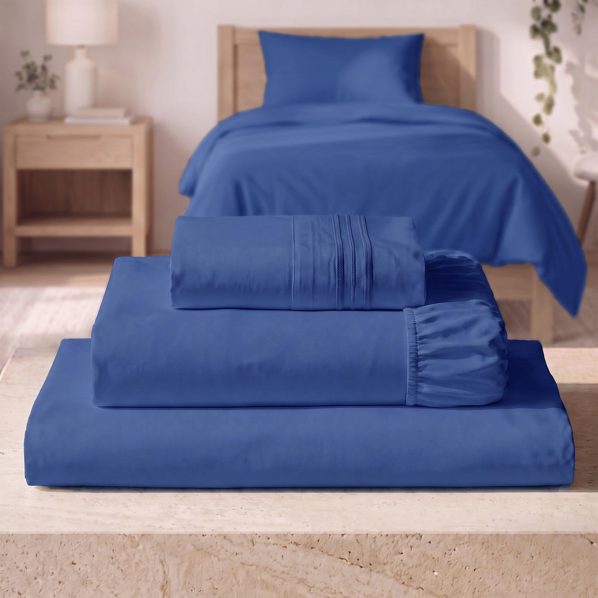 Mellanni Iconic 4-Piece, Ultra Soft Sheet Set (Queen, White)