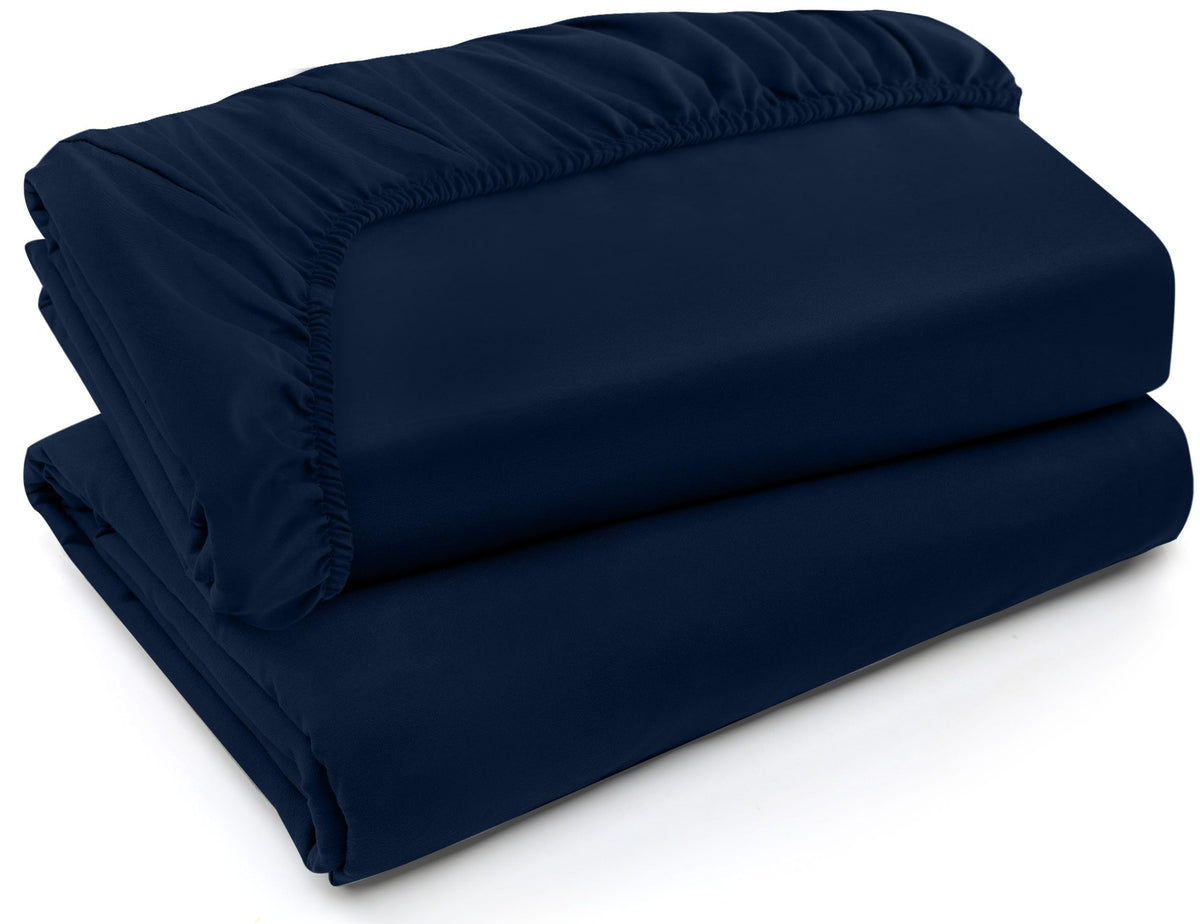 Pack of 6 Twin Fitted Sheet, Fits Up to 15 Inch Deep Pocket, White