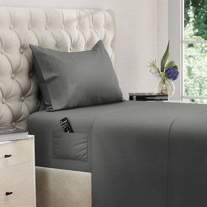 DREAMCARE King Size Sheets Set - King - Extra Deep - Gray