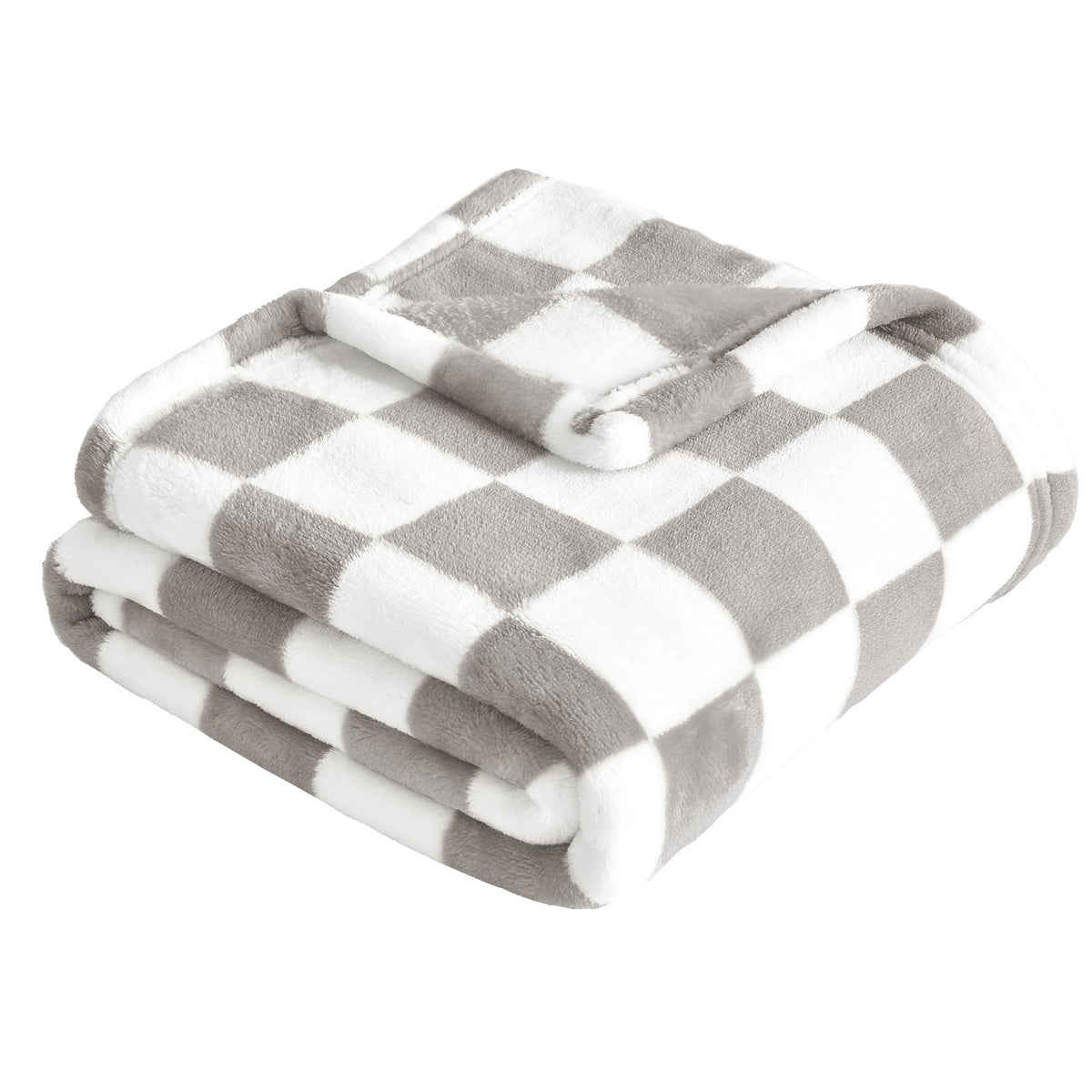 Yurhap Checkered Baby Blanket Fleece Baby Blankets for Boys, Ultra Soft Cozy Fluffy Infant Toddler Newborn Receiving Blankets for Crib Stroller, 30''x40'', Blue
