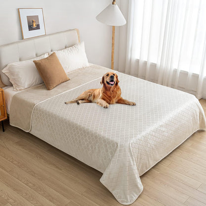 Waterproof Dog Blanket, Soft Reversible Throw for Couch & Bed Protection