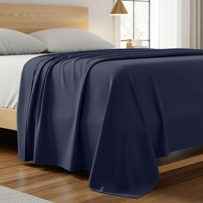 Mellanni King Size Flat Sheet - Iconic Collection Bedding