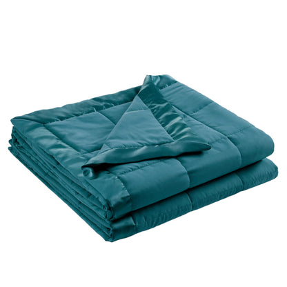 Madison Park Down Alternative Queen Blanket for Bed, Satin Trim, Grey