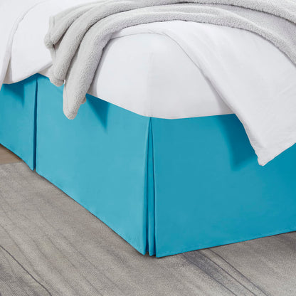 Nestl Linen Bed Skirt Queen Size - Queen Bed Skirt 14 Inch Drop - Brushed Microfiber Bed Skirts - Hotel Quality Pleated Bed Skirt - Shrinkage & Fade Resistant