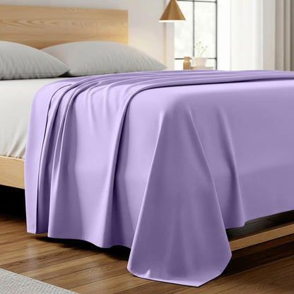 Mellanni King Size Flat Sheet - Iconic Collection Bedding