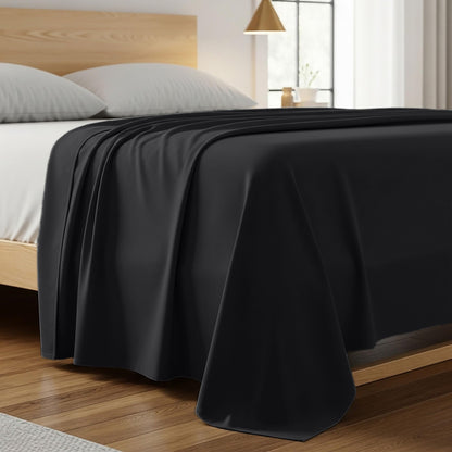 Mellanni King Size Flat Sheet - Iconic Collection Bedding