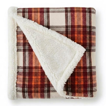 Eddie Bauer - Sherpa Reverse Throw Blanket for Bed or Couch, 50 x 60