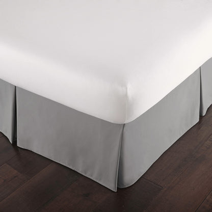 Pleated Queen Bed Skirt 14 Inch Drop Wrinkle Resistant Microfiber White